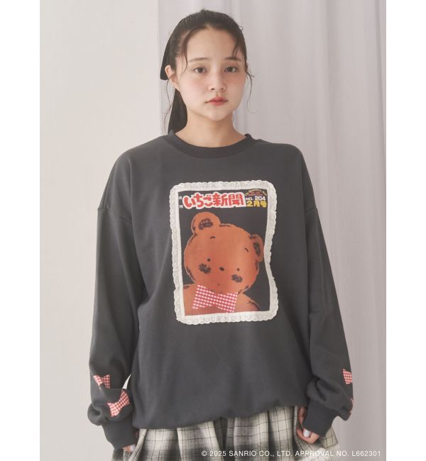 merry jenny「いちご新聞frill frillスウェット」|スウェット・ジャージ|