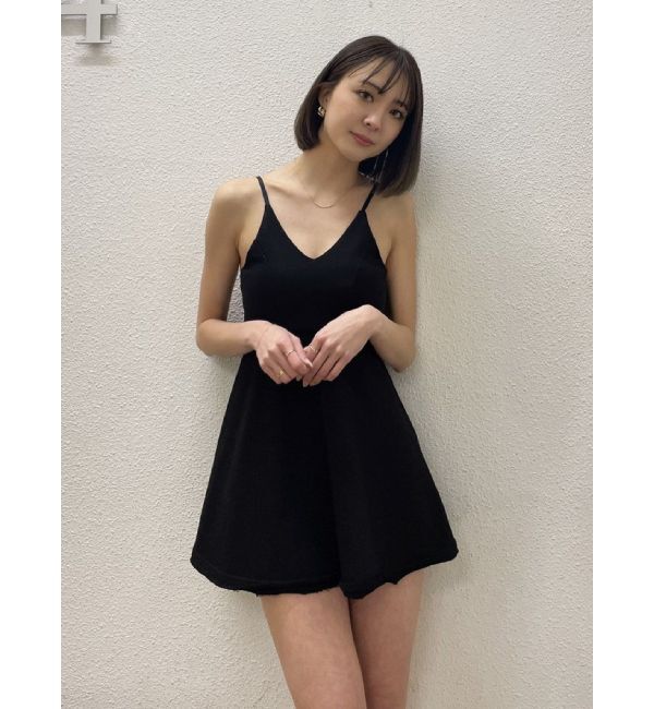 GYDA「キャミフレアスウェットワンピース」|ワンピース|ブラック