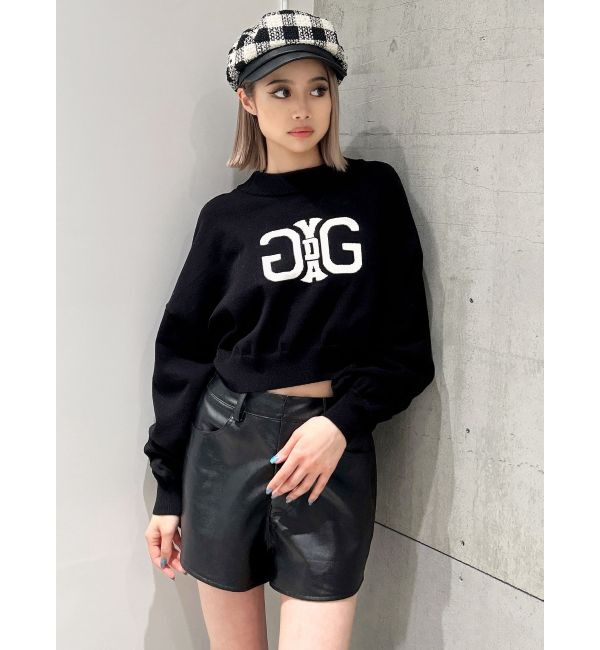 GYDA「フェイクレザーbrimキャスケット」|キャップ・キャスケット|