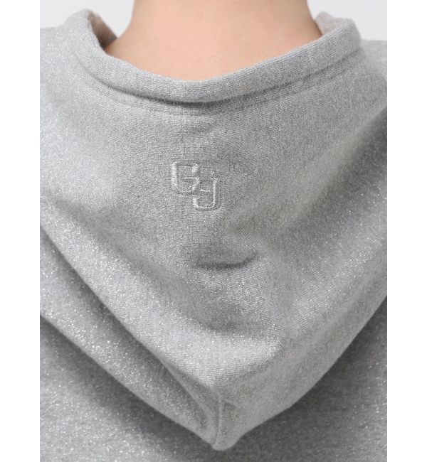 GYDA「GG GLITTERノースリショートスウェットパーカー」|パーカー|