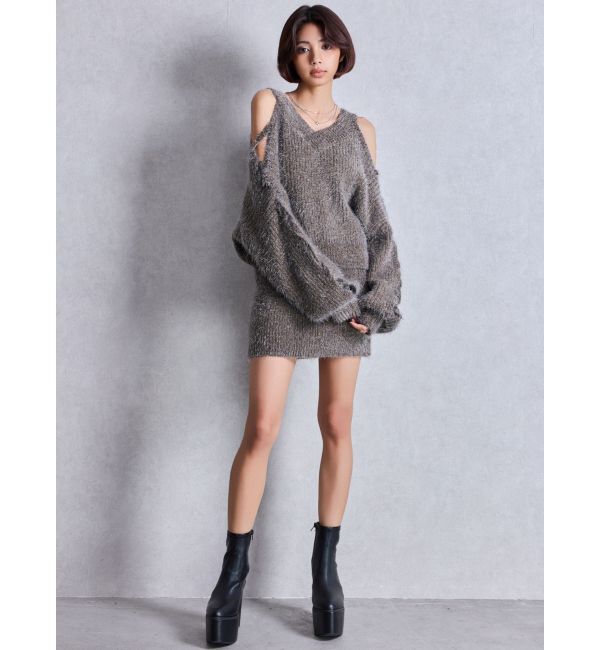 GYDA「JEYSUS SymmetryGYDA ラインストーンレイヤーネックレス」|ネックレス|