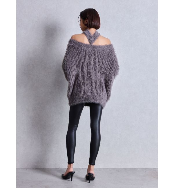 GYDA「2WAYシャギーチョーカーニットトップス」|ニット・セーター|