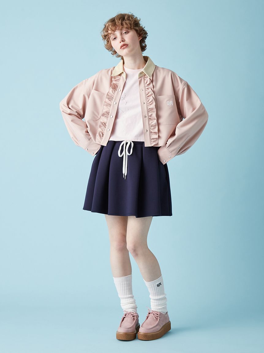 FURFUR「【WEB・一部店舗限定カラー】ポンチフレアミニスカート」|スカート|