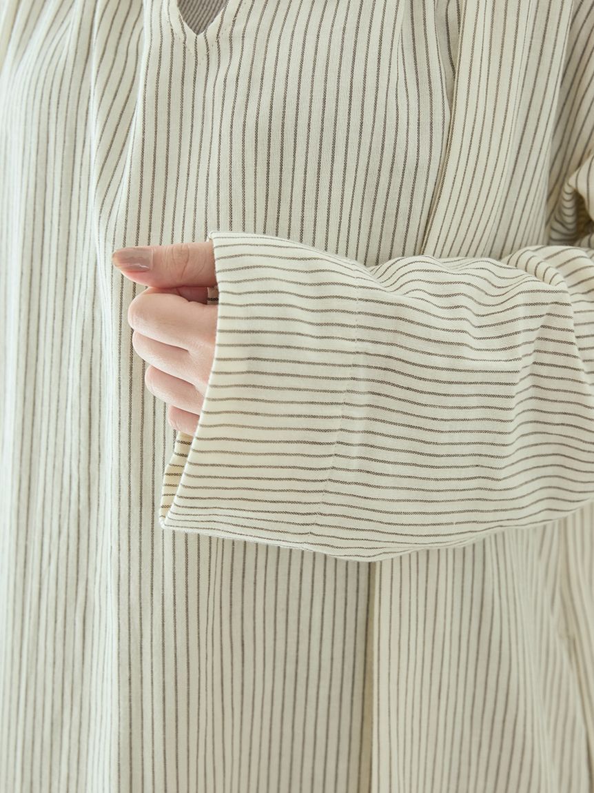 gelato pique「ガーゼストライプワンピース」|ルームウェア|