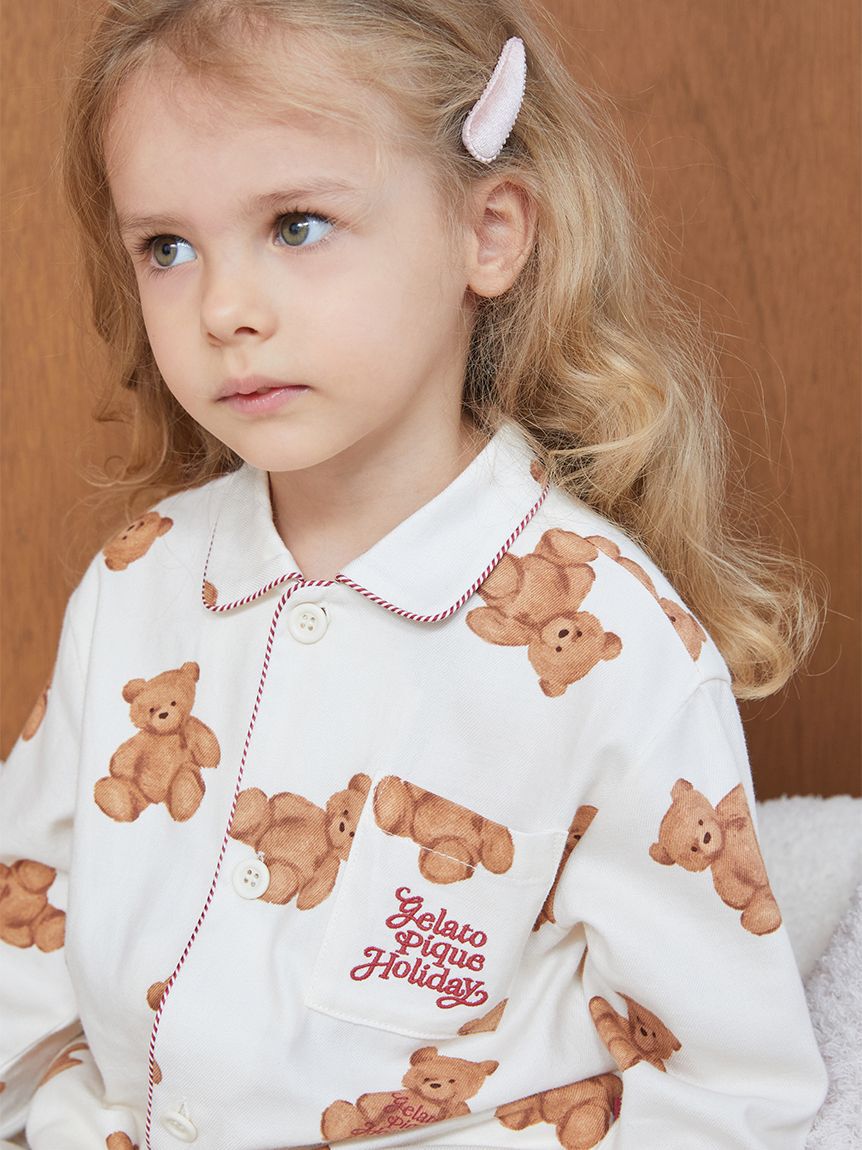 GELATO PIQUE KIDS & BABY「【HOLIDAY】【KIDS】ベア柄ネルシャツ」|シャツ・ブラウス|