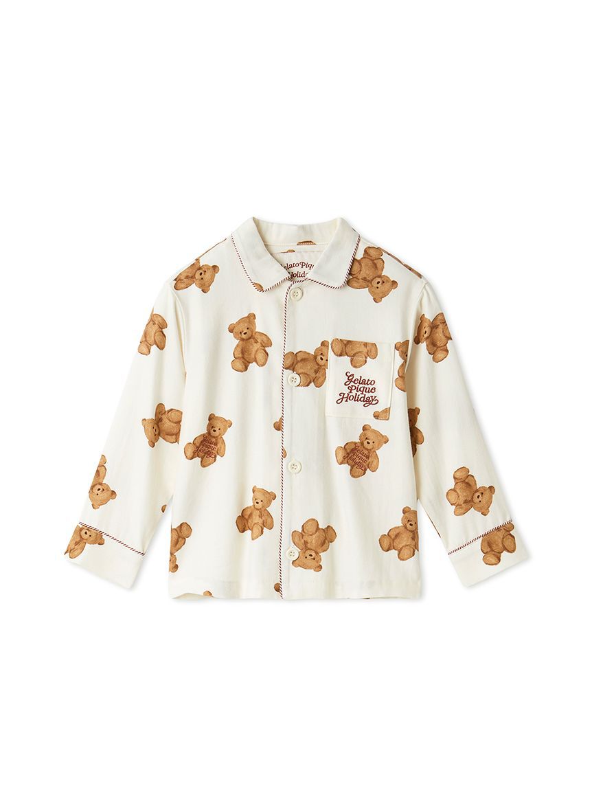 GELATO PIQUE KIDS & BABY「【HOLIDAY】【KIDS】ベア柄ネルシャツ」|シャツ・ブラウス|
