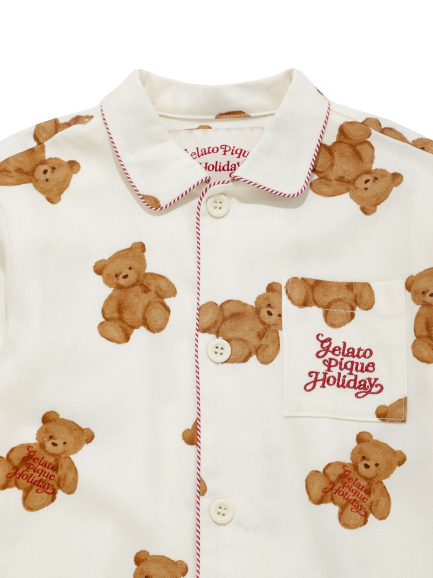 GELATO PIQUE KIDS & BABY「【HOLIDAY】【KIDS】ベア柄ネルシャツ」|シャツ・ブラウス|