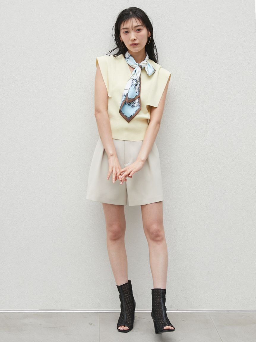 SNIDEL「Sustainableタイセットノースリニットプルオーバー」|ニット・セーター|