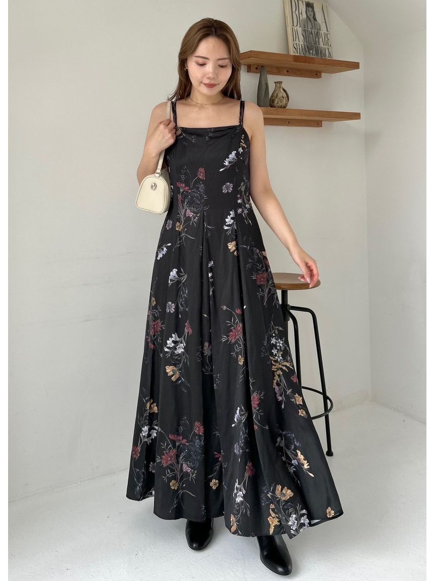 FRAY I.D「【00サイズ】ボタニカルプリントキャミソールワンピース／ウォッシャブル」|ワンピース|