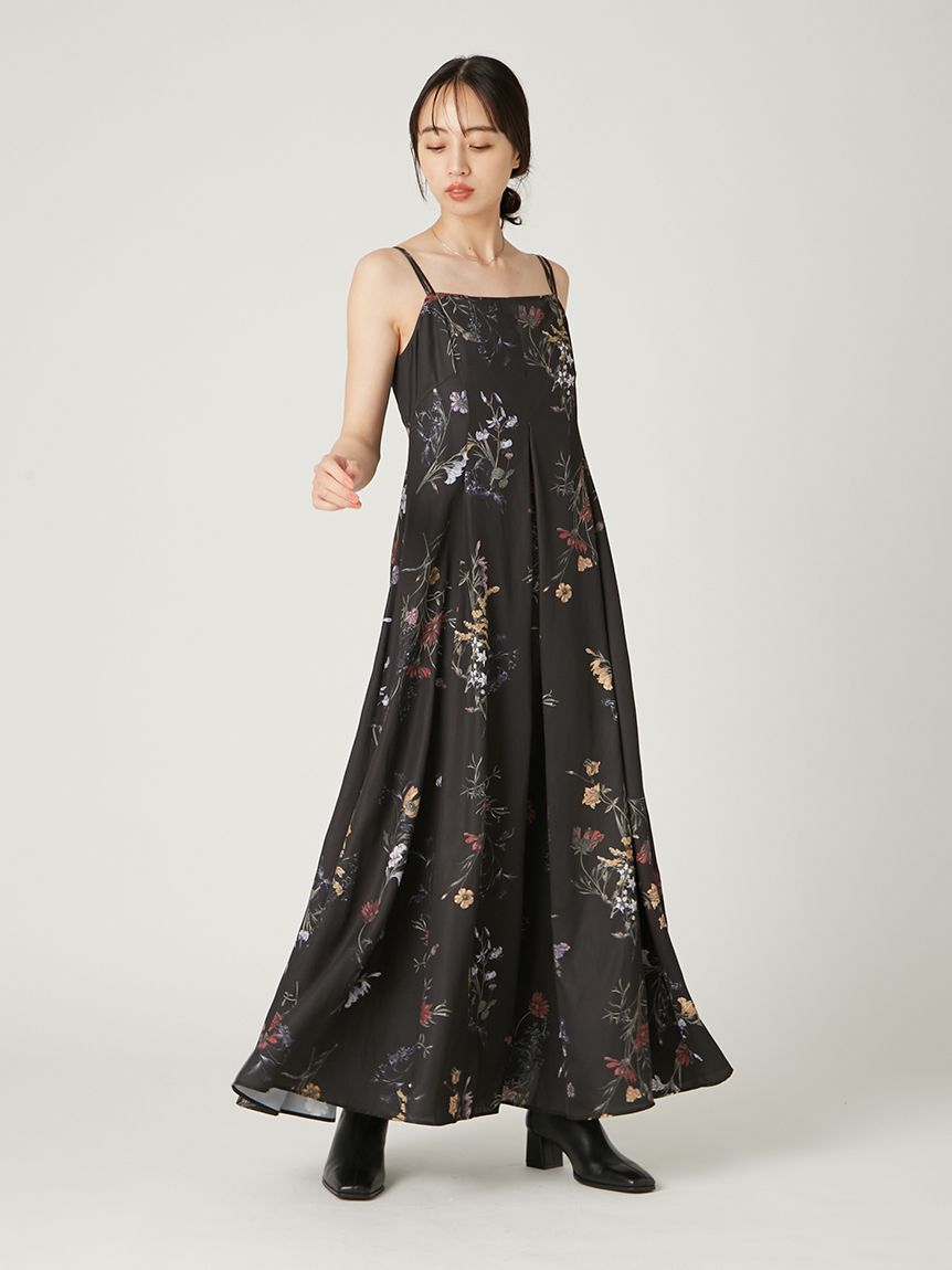 FRAY I.D「【00サイズ】ボタニカルプリントキャミソールワンピース／ウォッシャブル」|ワンピース|