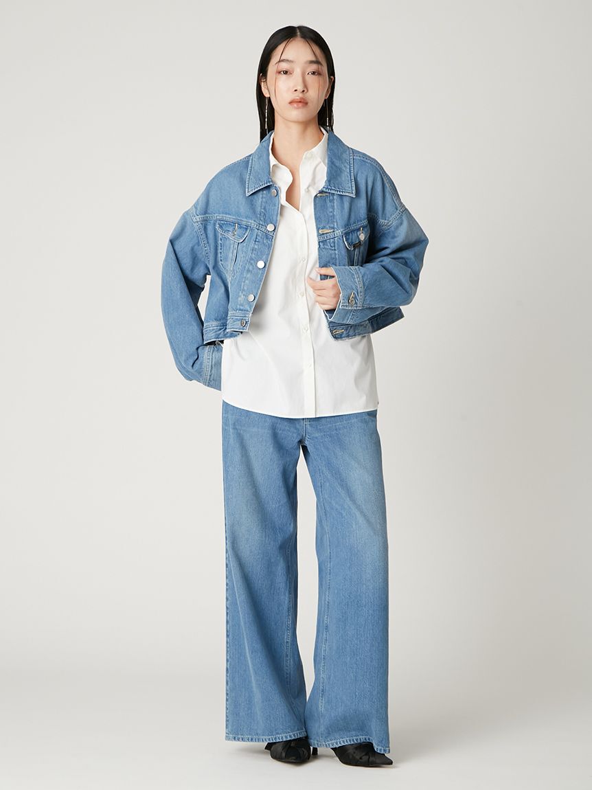 新品タグ付き★FRAY.I.D/クロップドデニムジャケット FRAY I.D クロップドデニムジャケット 【新品未使用】BLK 0