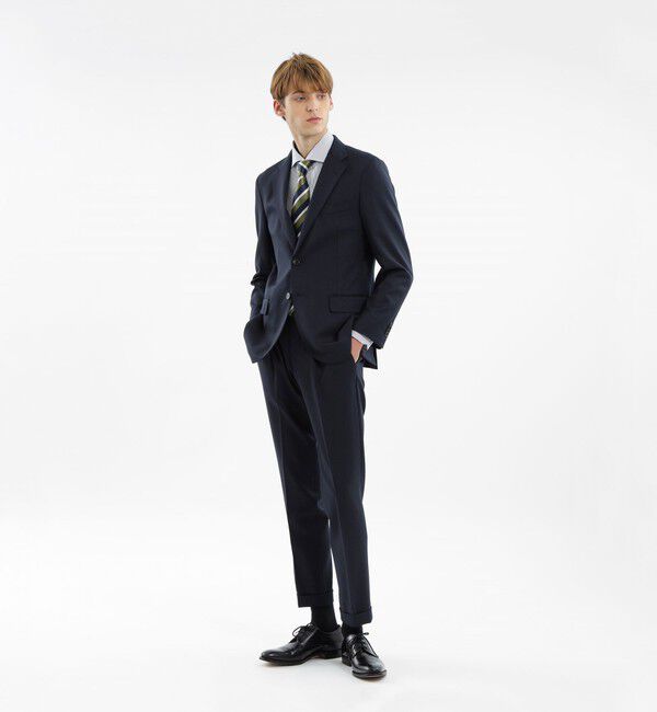 MACKINTOSH PHILOSOPHY「トロッタートラウザーズ #109 ストレッチピンヘッド/ツイル」|スラックス|