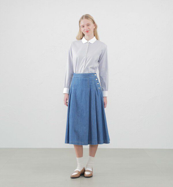 MACKINTOSH PHILOSOPHY「コットンリネンデニムスカート」|スカート|
