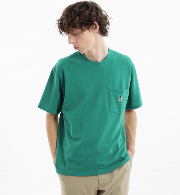 MACKINTOSH PHILOSOPHY「バッキンガムベア カノコ クルーネックポケット半袖Tシャツ」|Tシャツ・カットソー|ライトグリーン