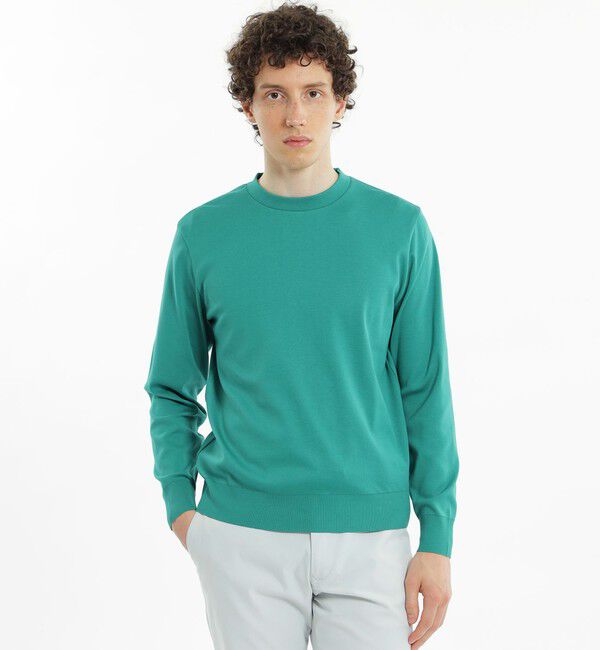 MACKINTOSH PHILOSOPHY「18Gコットン天竺 クルーネックロンT」|ニット・セーター|グリーン