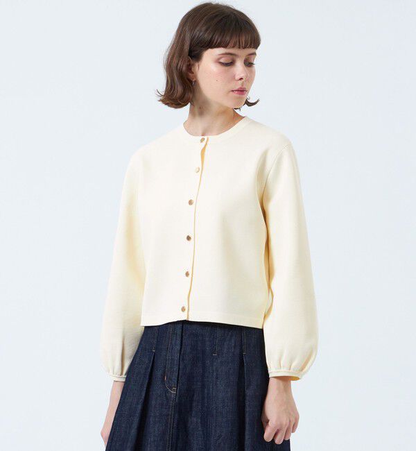 MACKINTOSH PHILOSOPHY「ミラノリブニットジャケット」|ブルゾン・スタジャン|オフホワイト