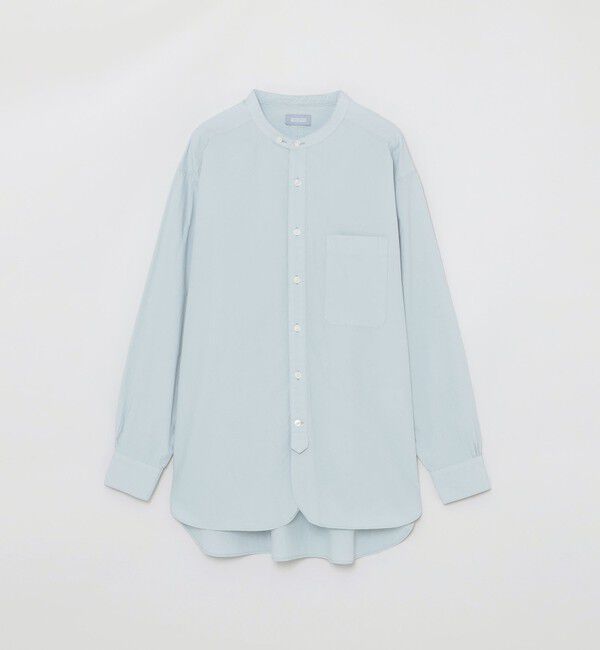 MACKINTOSH PHILOSOPHY「GREY LABEL バンドカラーシャツ」|シャツ・ブラウス|ライトブルー