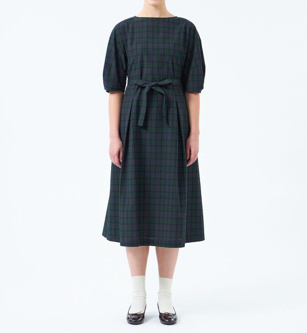 MACKINTOSH PHILOSOPHY「サッカーチェックパフスリーブワンピース」|ワンピース|