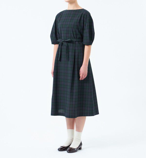 MACKINTOSH PHILOSOPHY「サッカーチェックパフスリーブワンピース」|ワンピース|