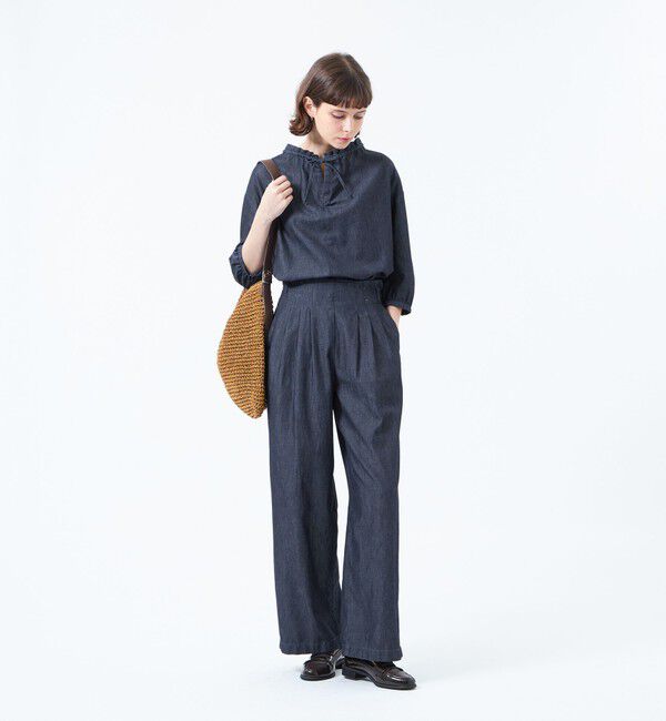 MACKINTOSH PHILOSOPHY「ライトデニムウエストタックパンツ」|デニム|