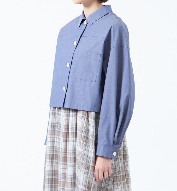 MACKINTOSH PHILOSOPHY「クロップドシャツブルゾン」|シャツ・ブラウス|