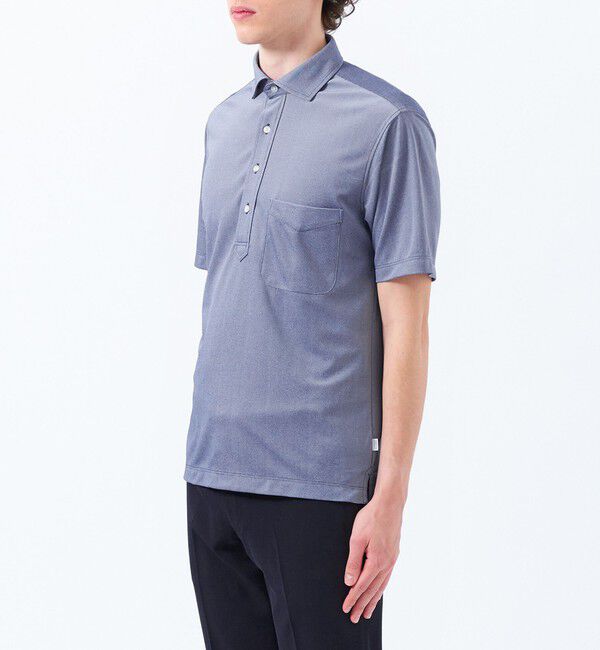 MACKINTOSH PHILOSOPHY「トロッター メランジ鹿の子 カッタウェイポロ」|シャツ・ブラウス|