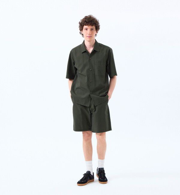 MACKINTOSH PHILOSOPHY「空羽サッカーチェック 半袖オープンカラーシャツ」|シャツ・ブラウス|