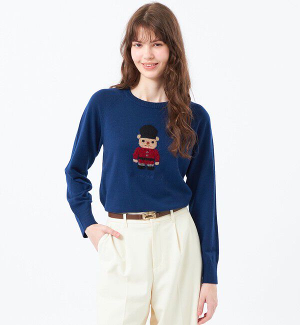 MACKINTOSH PHILOSOPHY「バッキンガムベア BIG BEAR」|ニット・セーター|ネイビー