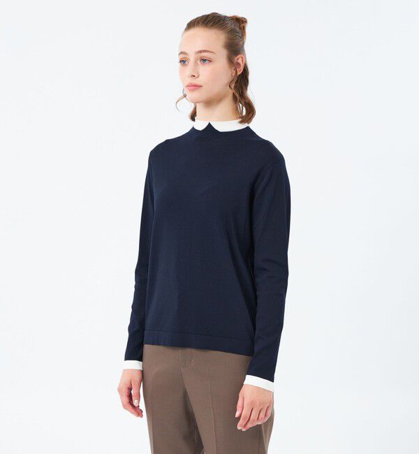 MACKINTOSH PHILOSOPHY「【25年秋冬モデル】Cleric Collar Knit ロングスリーブ」|ニット・セーター|