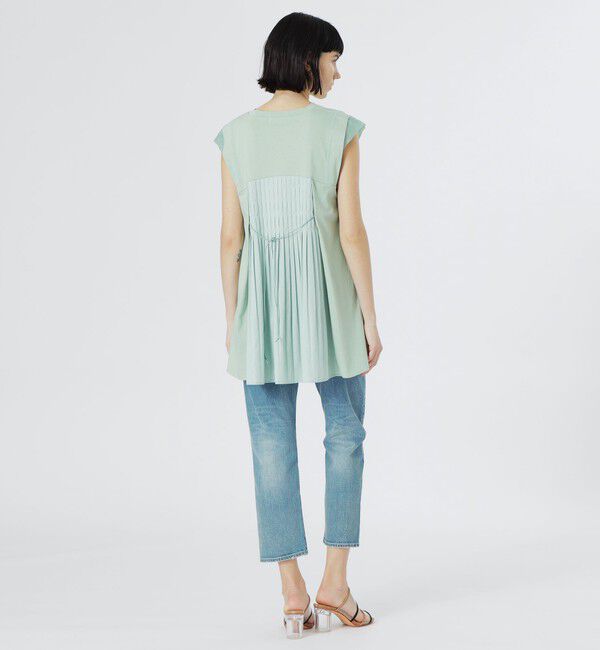  「フレアテールバックプリーツカットソー」|Tシャツ・カットソー|