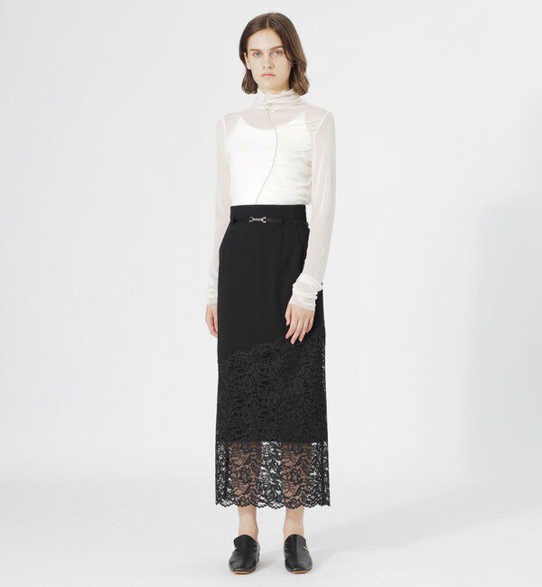  「レースコンビタイトスカート」|スカート|