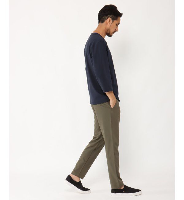 ikka「7分清潔ストレッチ切り替えT」|Tシャツ・カットソー|