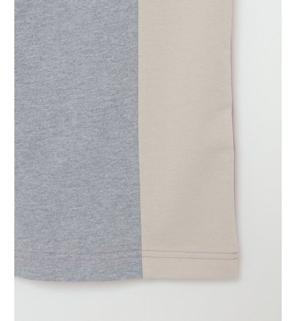 ikka「7分清潔ストレッチ切り替えT」|Tシャツ・カットソー|