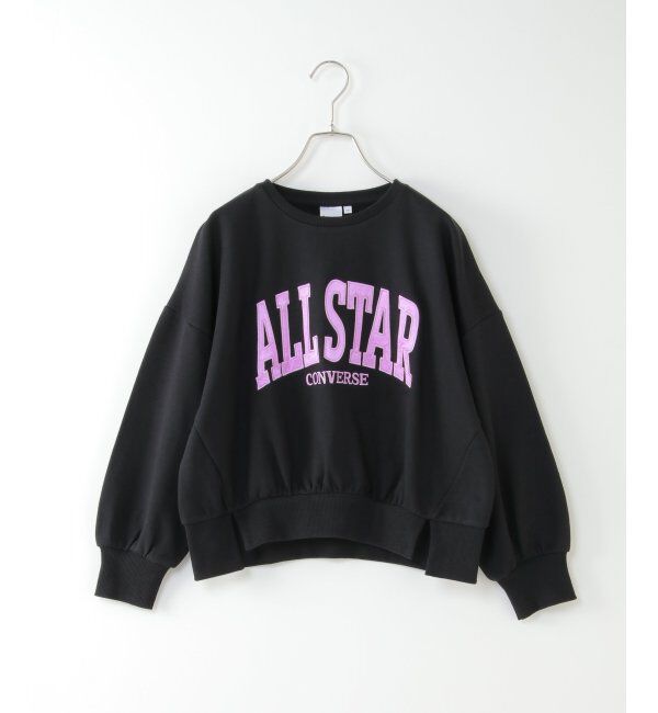 ikka kids「【キッズ】CONVERSE コンバース アップリケトレーナー（130~160cm）」|Tシャツ・カットソー|ブラック