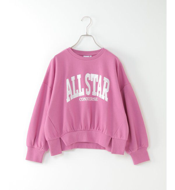 ikka kids「【キッズ】CONVERSE コンバース アップリケトレーナー（130~160cm）」|Tシャツ・カットソー|シアンピンク