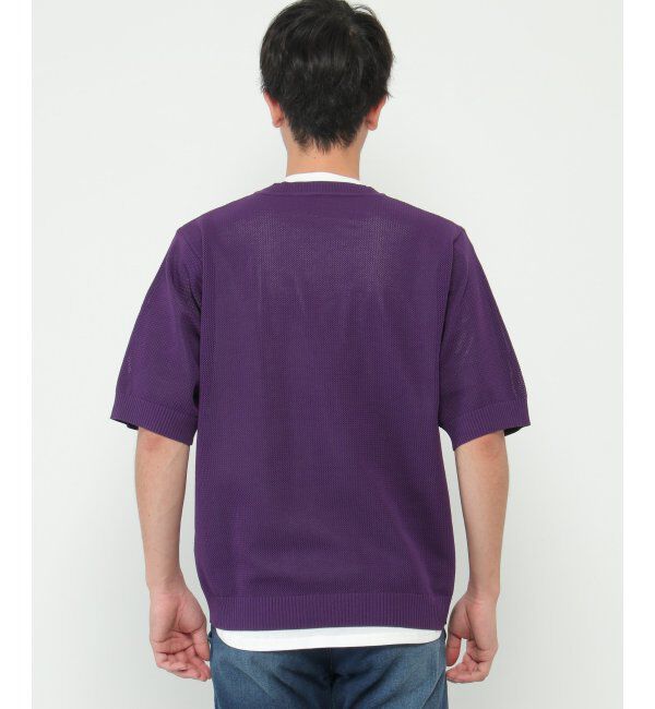 ikka「【2点セット】ワッフルニット半袖インナーセット」|ニット・セーター|