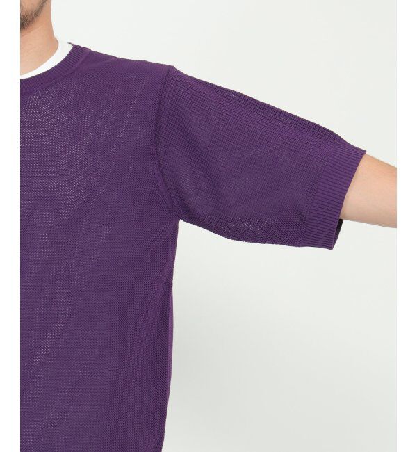 ikka「【2点セット】ワッフルニット半袖インナーセット」|ニット・セーター|