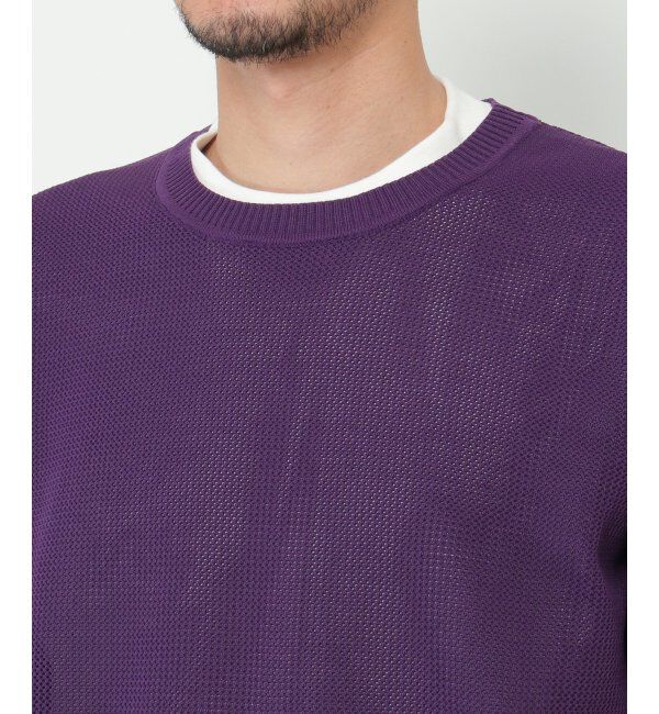 ikka「【2点セット】ワッフルニット半袖インナーセット」|ニット・セーター|