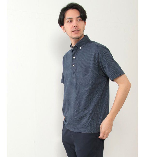 IKKA LOUNGE「ドライラックスボタンダウンポロシャツ」|Tシャツ・カットソー|