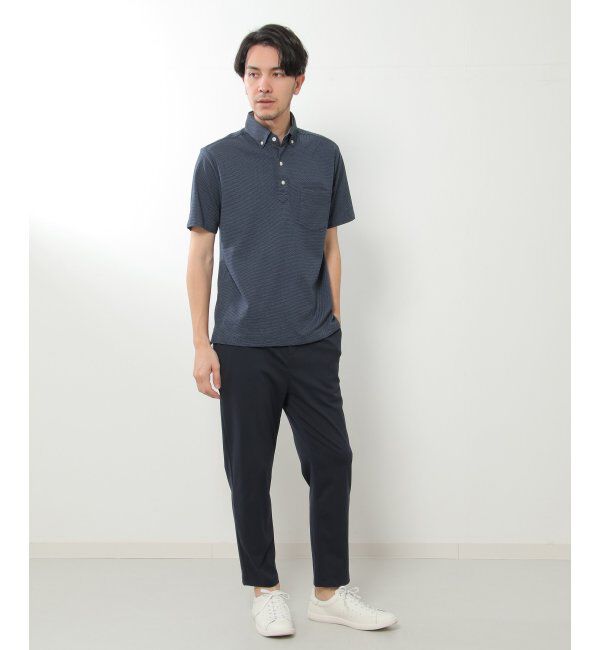 IKKA LOUNGE「ドライラックスボタンダウンポロシャツ」|Tシャツ・カットソー|