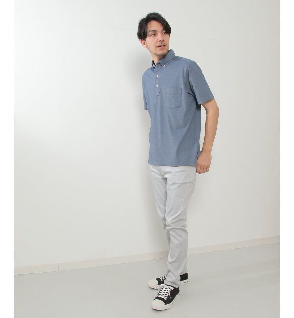 IKKA LOUNGE「ドライラックスボタンダウンポロシャツ」|Tシャツ・カットソー|