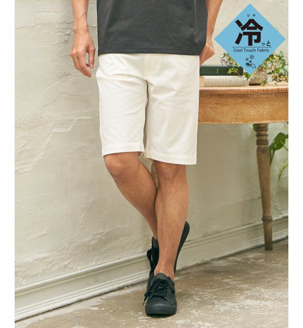 ikka「【接触冷感】EASY STRETCH冷感5ポケットショートパンツ」|その他|ホワイト