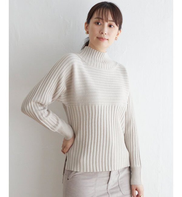 ikka「7Gワイドリブ切り替えプルオーバー」|プルオーバー|