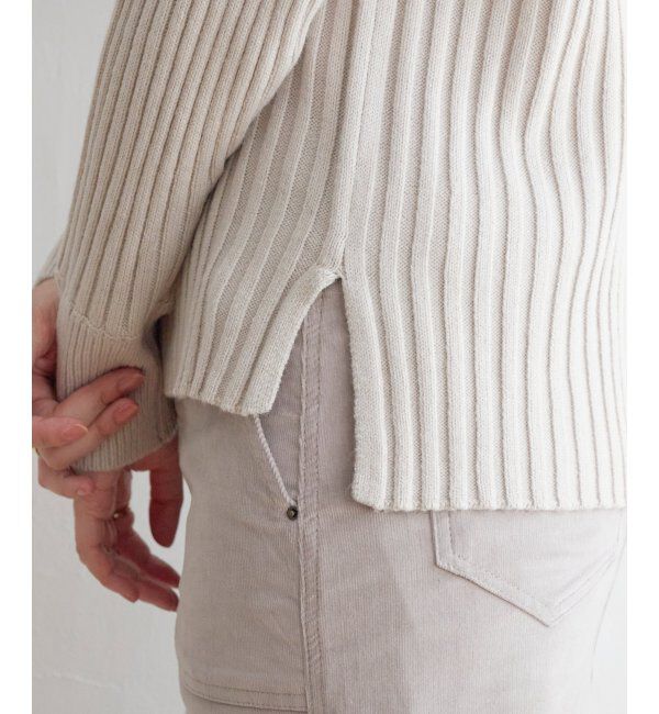 ikka「7Gワイドリブ切り替えプルオーバー」|プルオーバー|