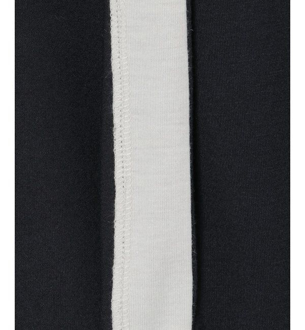 ikka「7分バイカラーボタンレスカーディガン」|カーディガン|