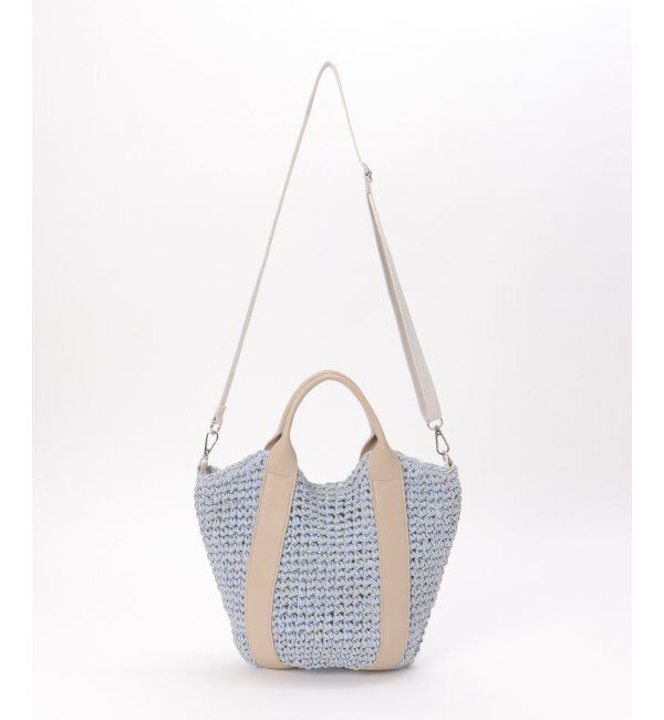 ikka「雑材カラー持ち手2WAYバッグ」|その他|