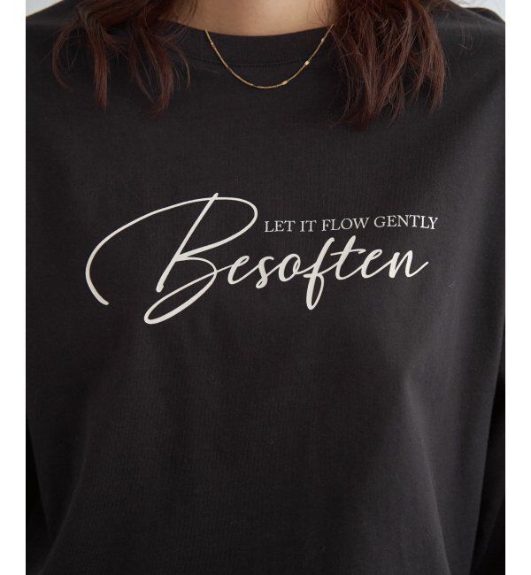 ikka「ロゴフォトプリントスウェットTシャツ」|Tシャツ・カットソー|