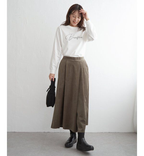 ikka「ロゴフォトプリントスウェットTシャツ」|Tシャツ・カットソー|