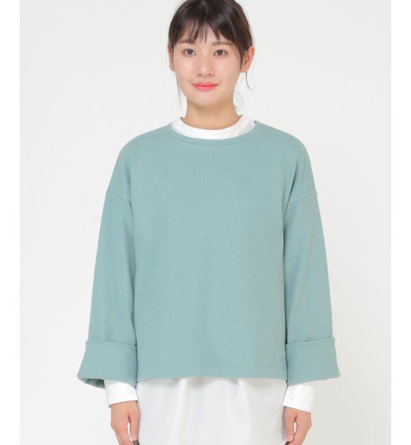 Lbc with Life「表起毛袖折り返しプルオーバー」|その他|