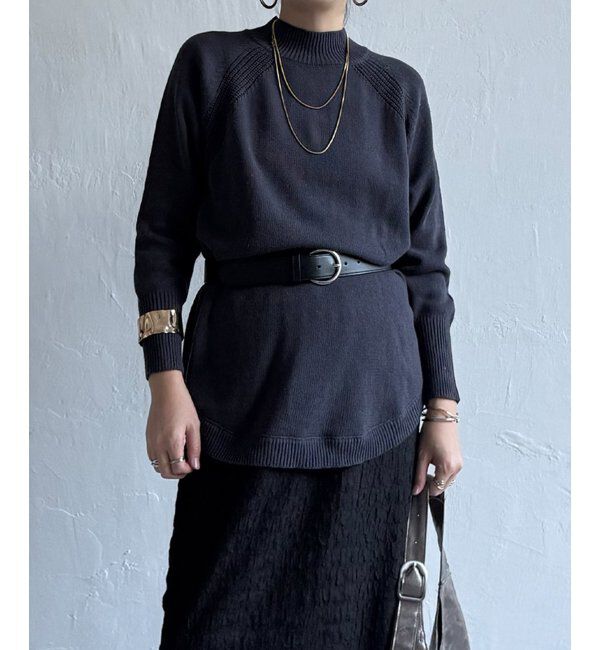 Lbc with Life「裾ラウンドニット」|カーディガン|